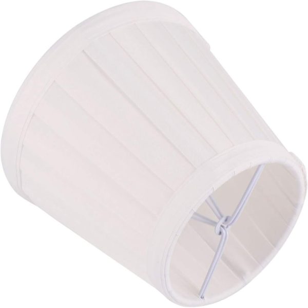 Night Light Bulb White Fabric Lamp Shade Burlap Clip On Chandelier Lamp Shades Bedroom Lamp Shade Linen Lampshade for Table Chandelier Wall Lamp Decorative Light Bulb